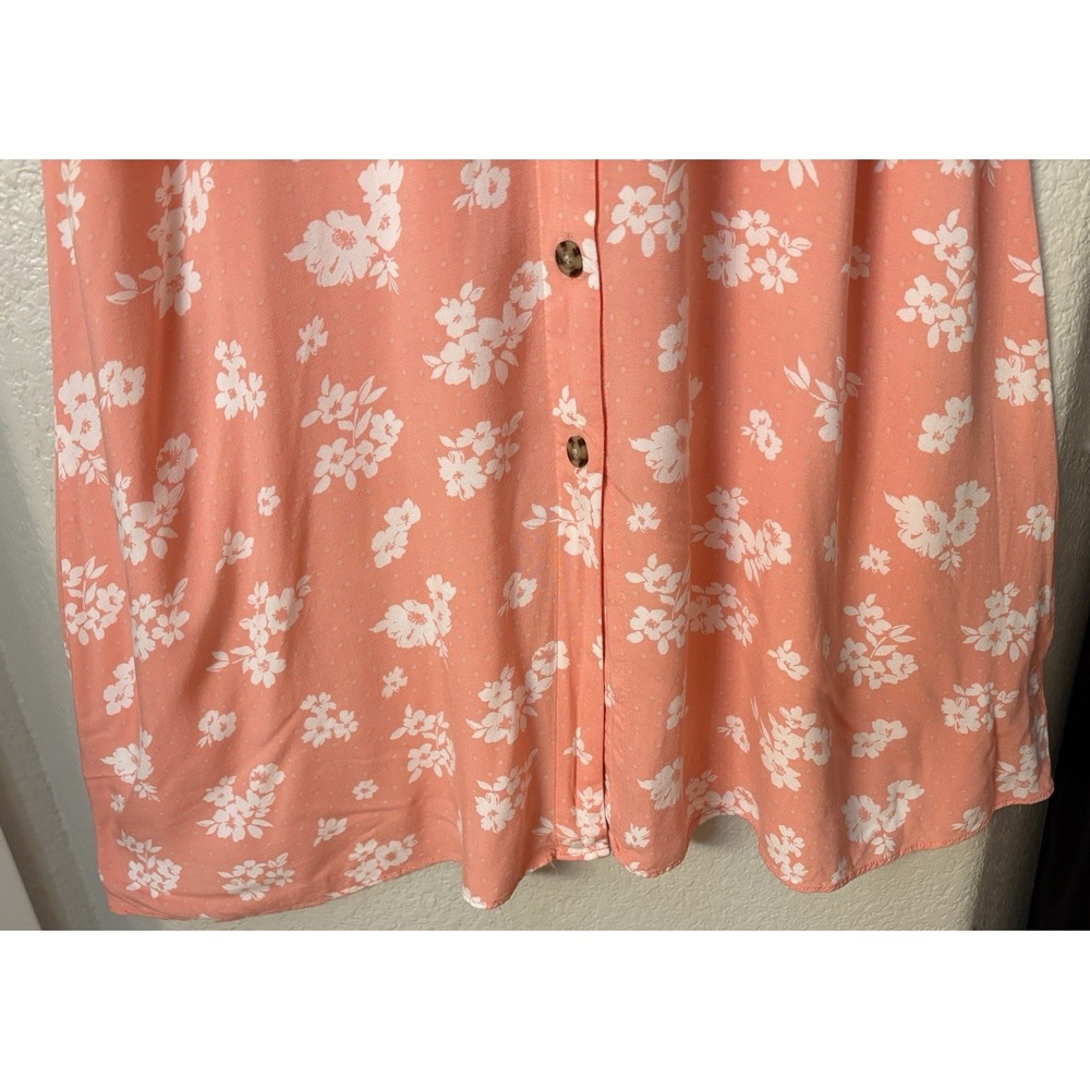 Payton & Parker Coral Floral Maxi Kentucky Derby Dress Sz M Cottagecore Romantic - Picture 6 of 14